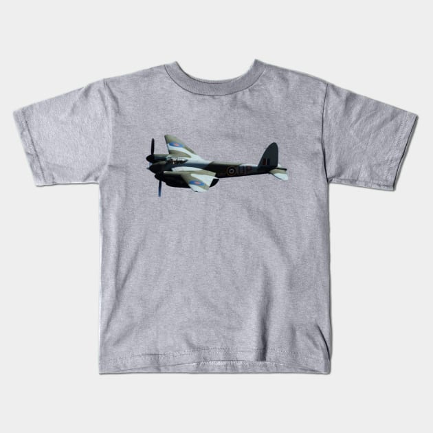 de Havilland D.H.98 Mosquito T.Mk.III no background Kids T-Shirt by acefox1